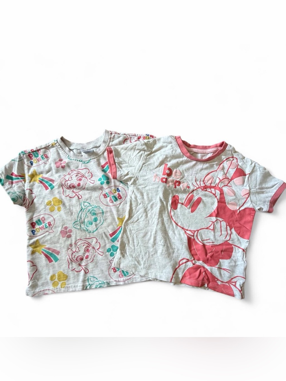 Disney Minnie Mouse / Paw Patrol Skye girls baby tee bundle Sz 4T